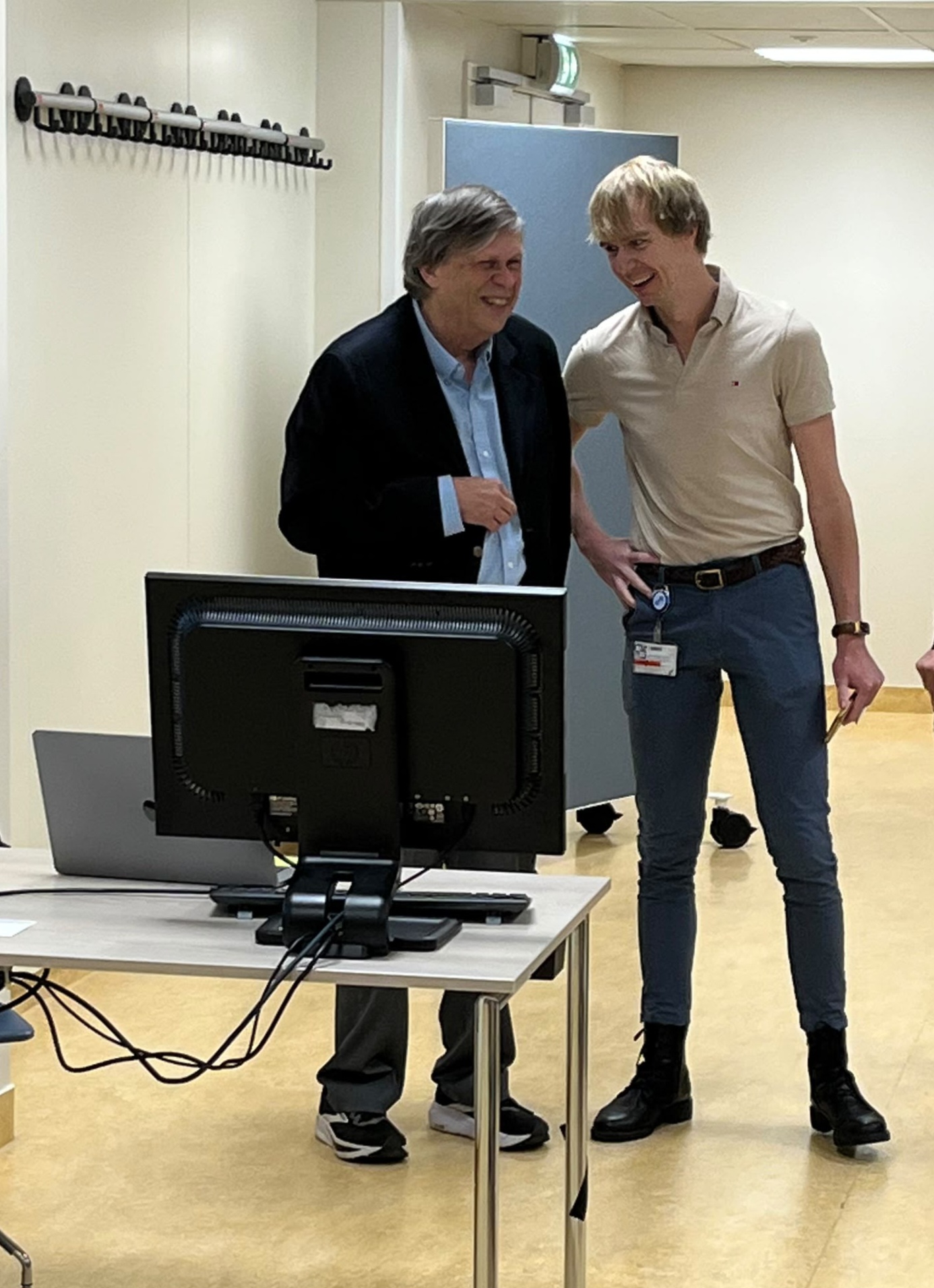 Mark Davis and Vincent van Unen at LUMC